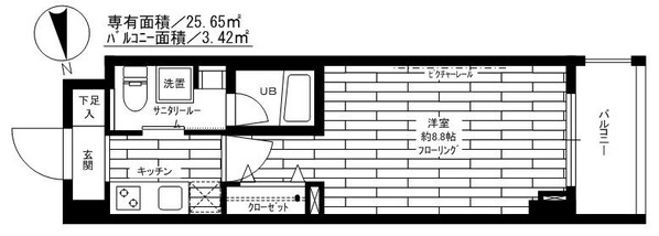 神楽坂駅 徒歩9分 7階の物件間取画像